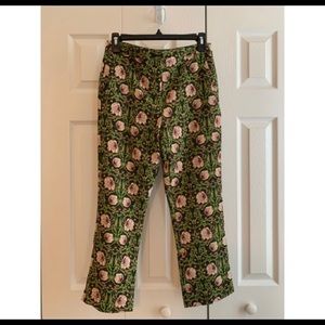 Topshop Floral Printed Cigarette Pants Size US 4